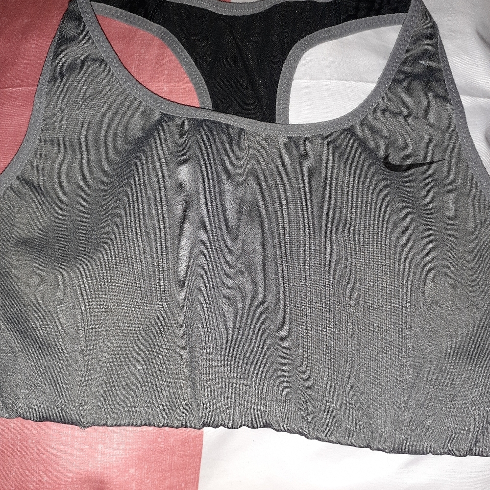 Nike Dri Fit Sports Bra Black/Gray